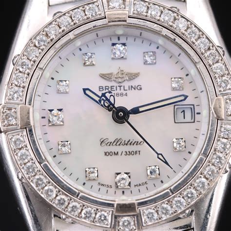 breitling callistino mother of pearl